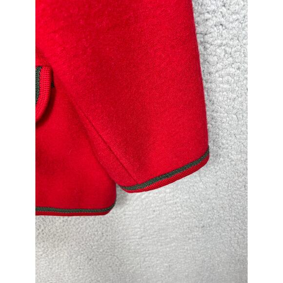 Vintage Stapf Pure New Wool Red Cardigan Sweater Size 40 - Picture 8 of 14